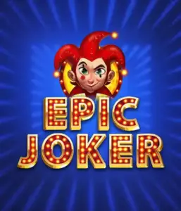 Step into the colorful world of the Epic Joker game by Relax Gaming, featuring a cheerful joker with a vivid hairstyle set against a luminous blue background. This image portrays the joy and humor of classic slots, perfect for those who love traditional gameplay, offering a delightful play experience.